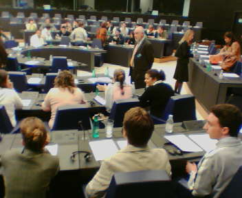 Parlamento Europeo  - incontro degli studenti della quinta C con i deputati