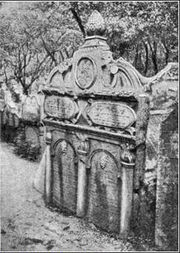 La tomba del rabbino Jehuda Lw ben Bezalel a Praga