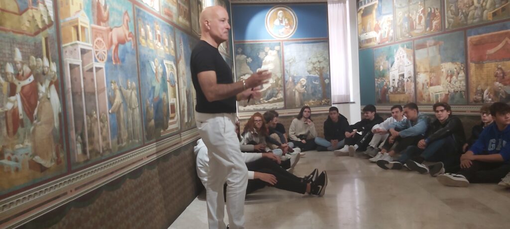 Visita del Liceo Calvino di Noverasco alla mostra “S. Francesco secondo Giotto”